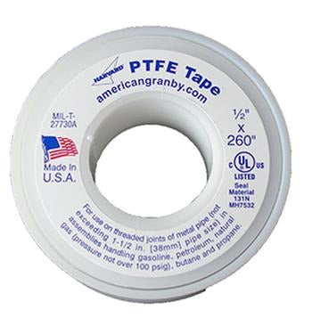 TAPE - TEFLON - DOMESTIC - 1/2" X 520"
