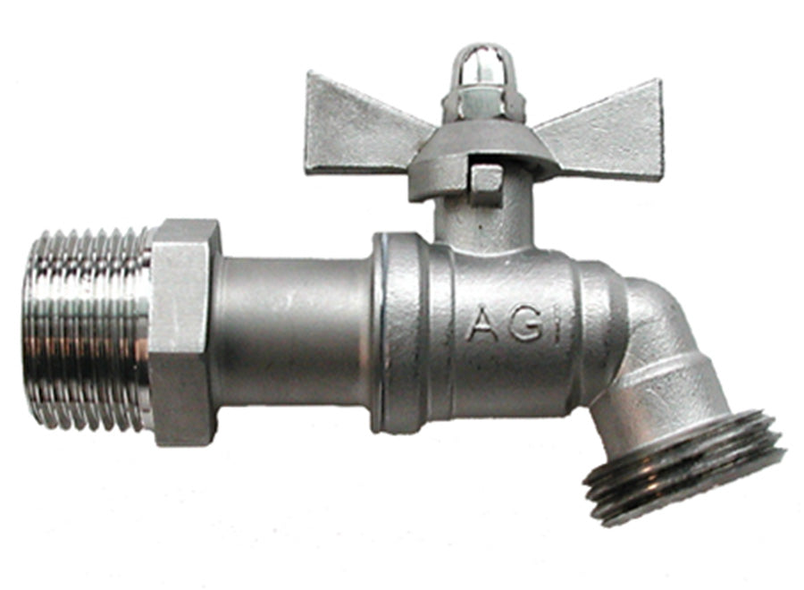 3/4" STAINLESS STEEL BALL HOSE BIBB