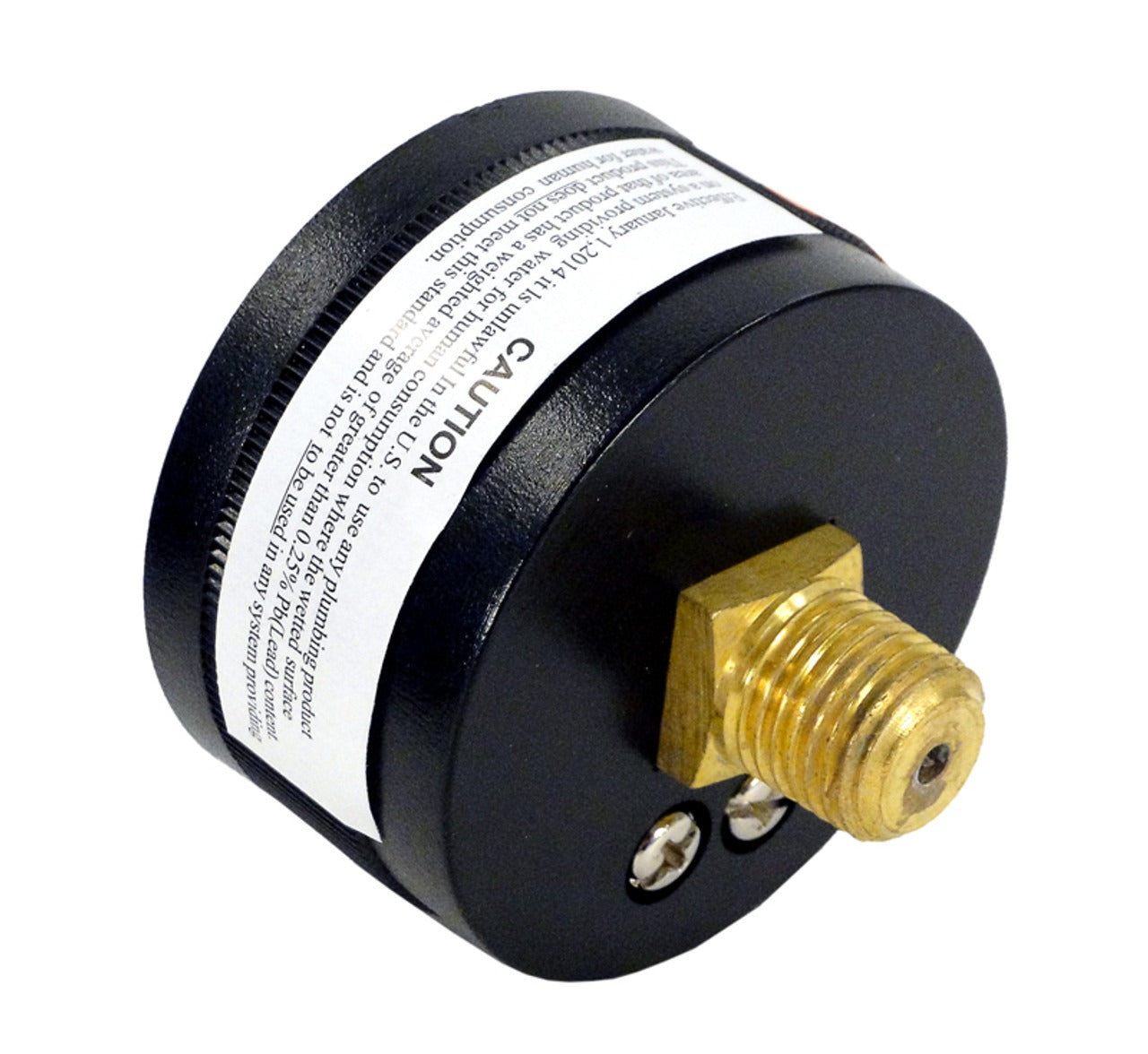 1/4" X 2" 100# NO-LEAD BACKMOUNT GAUGE