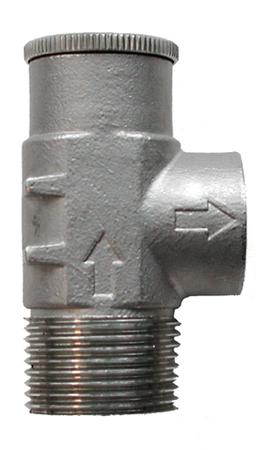 1/2" STAINLESS STEEL ECONOMY RELIEF VALVE 75 PSI
