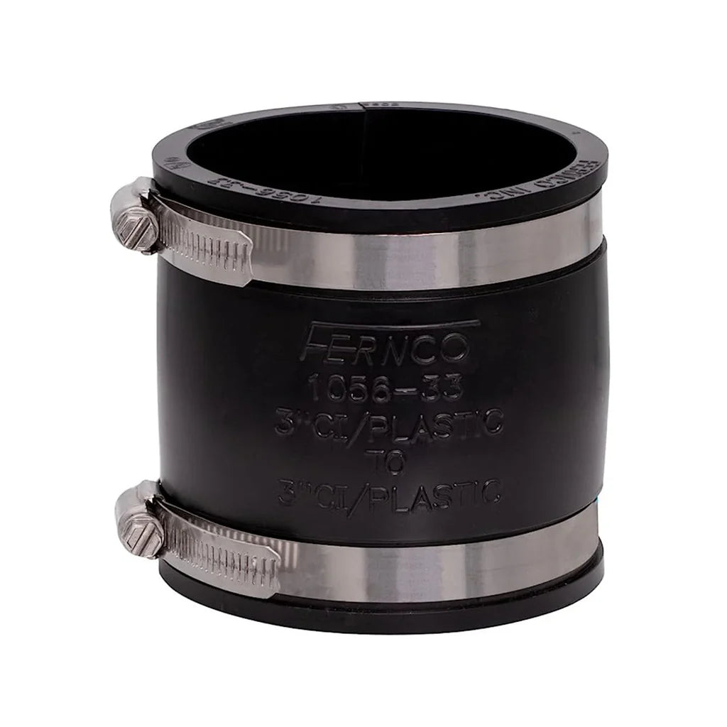 3" FERNCO COUPLING - BLACK - 38/BOX