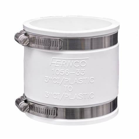 3" FERNCO COUPLING - WHITE - 38/BOX