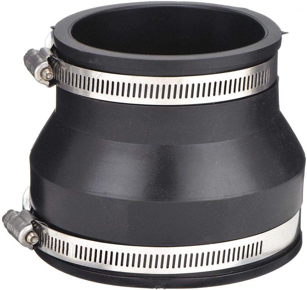 4" X 3" FERNCO COUPLING - BLACK - 24/BOX