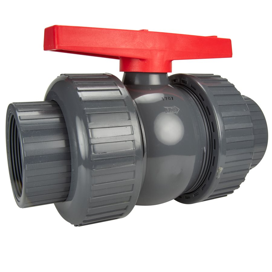 4" PVC SXS TRUE UNION BALL VALVE SCD 80