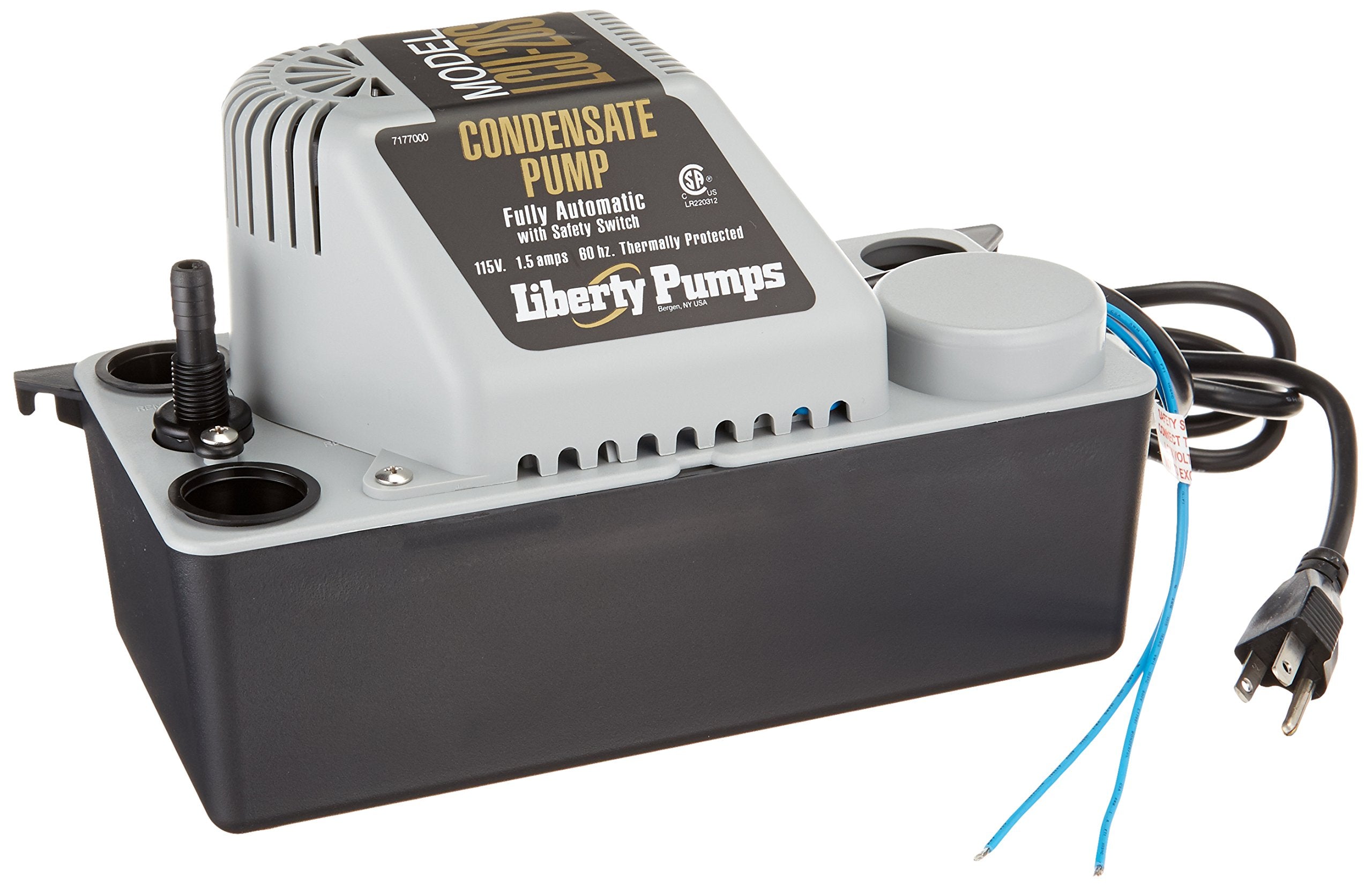 LIBERTY CONDENSATE PUMP, AUTO WITH SAFETY SWITCH - 6' CORD