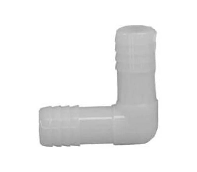 1.25" NYLON INSERT ELBOW (WHITE)