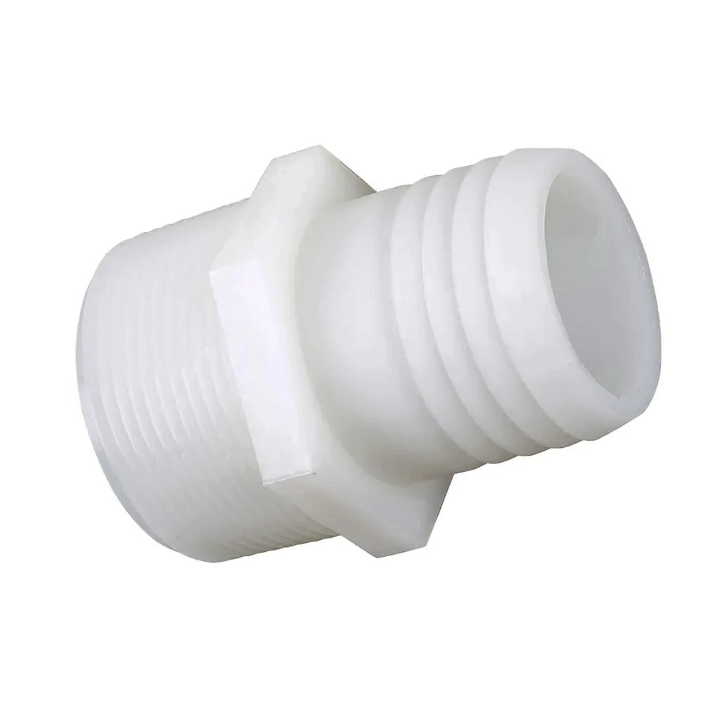 3/4" NYLON INSERT MALE ADAPTER (WHITE)