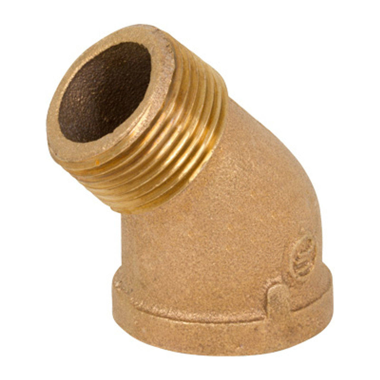 2" NO-LEAD BRASS 45 STREET ELBOW