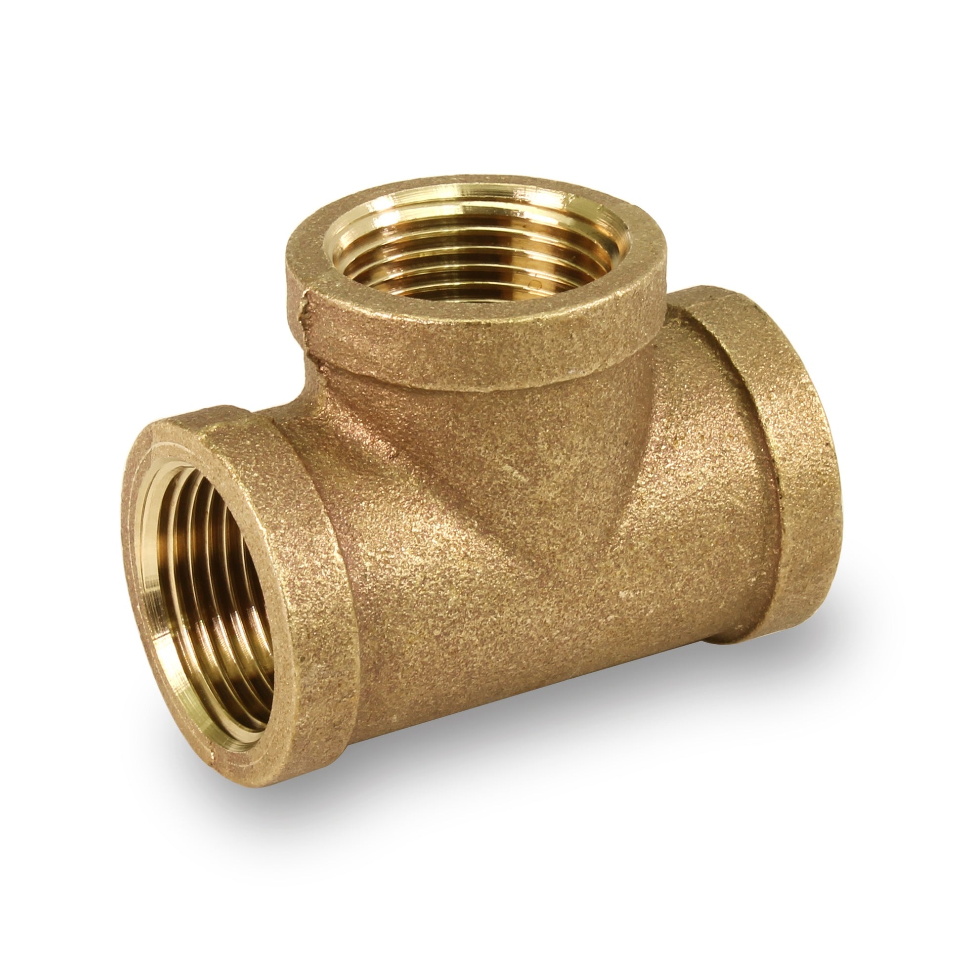 1.25" NO-LEAD BRASS TEE