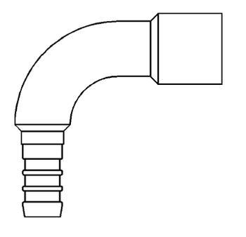 3/4" CB PEX X FEMALE SWEAT 90 - NO-LEAD BRASS (10/BOX)