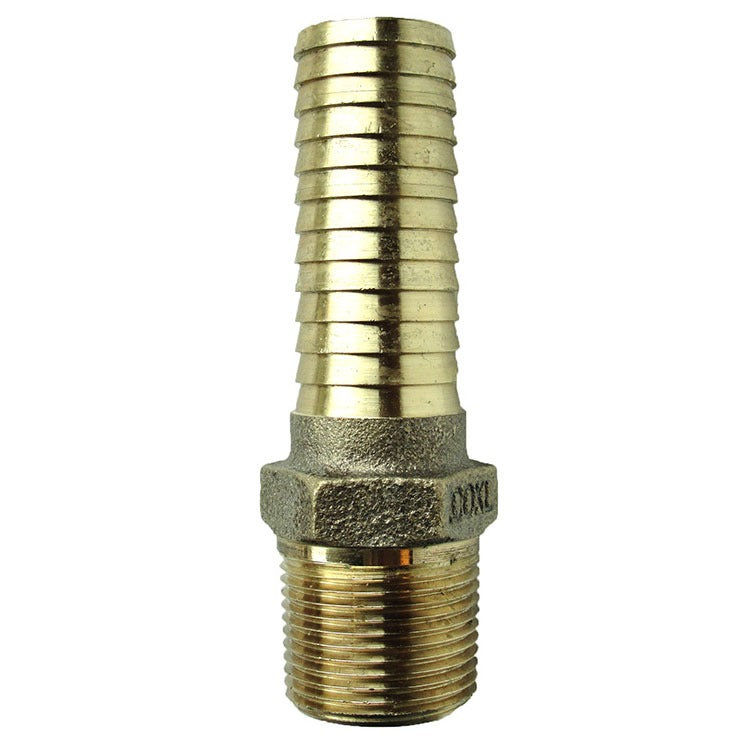 1" X 1.25" BRASS MALE ADAPTER X-LONG - NO-LEAD