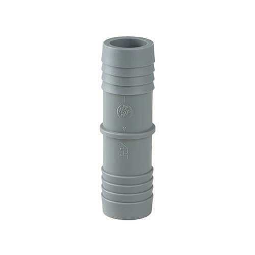 1" POLY/PVC INSERT COUPLING (LIGHT GRAY)