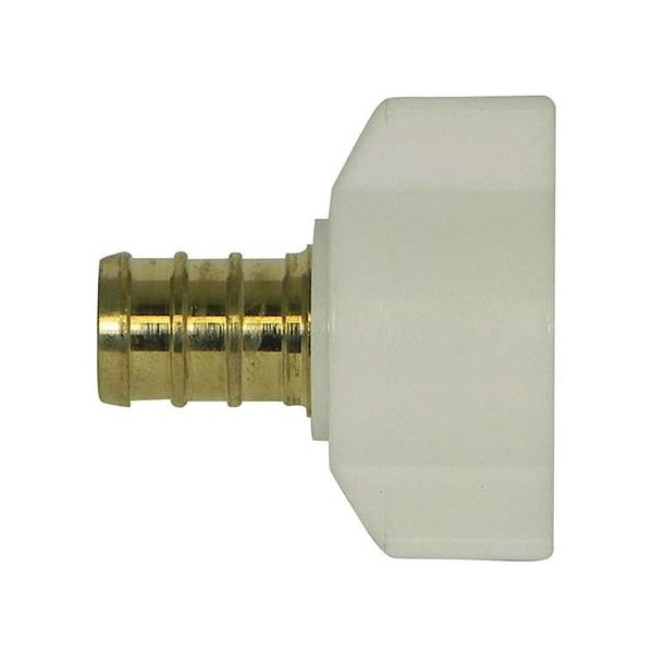 1/2" PEX FM SWIVEL ADAPTER (PLASTIC NUT) - NO-LEAD BRASS (25/BOX)