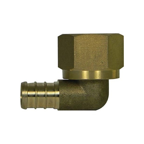 1/2" PEX FM SWEAT ELBOW (BR NUT) - NO-LEAD BRASS (50/BOX)
