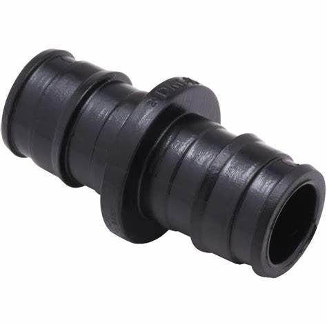 1/2IN CE PEX COUPLING - BLACK PLASTIC (25/BOX)