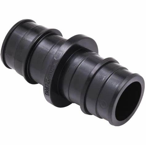 3/4IN CE PEX COUPLING - BLACK PLASTIC (25/BOX)