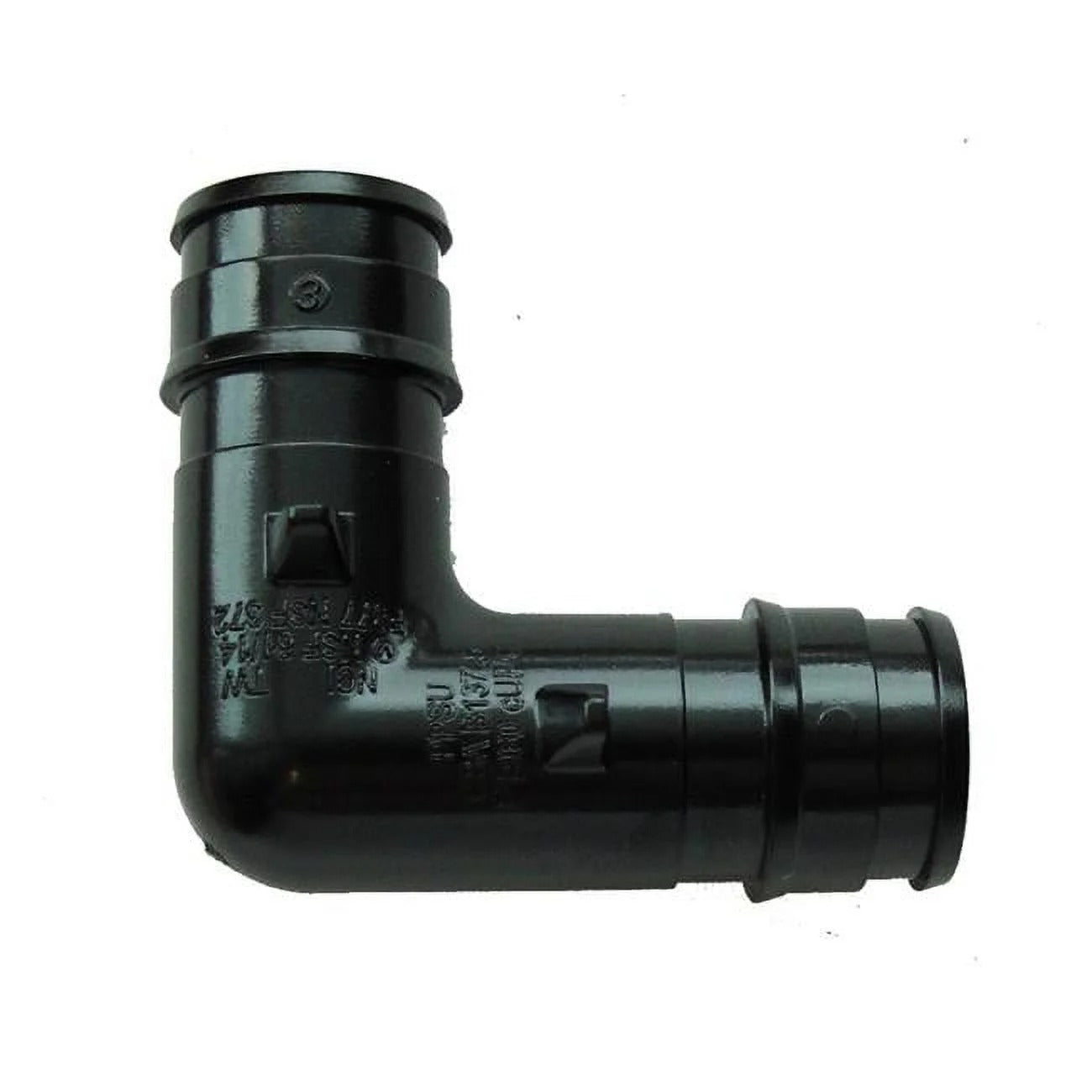 3/4IN CE PEX 90 ELBOW - BLACK PLASTIC (25/BOX)