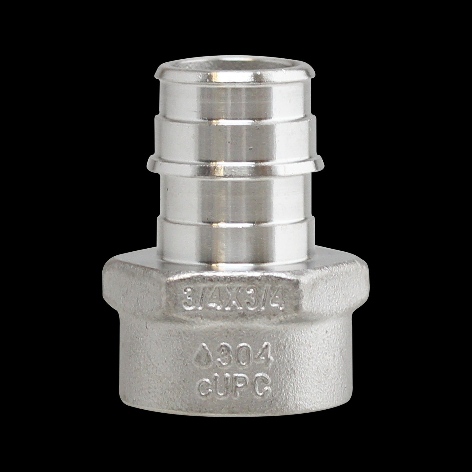 3/4IN X 1IN COLD EXPANSION PEX FEMALE ADAPTER - STAINLESS (25/BOX)