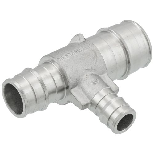 1IN X 3/4IN X 1/2IN COLD EXPANSION PEX REDUCING TEE - STAINLESS (25/BOX)