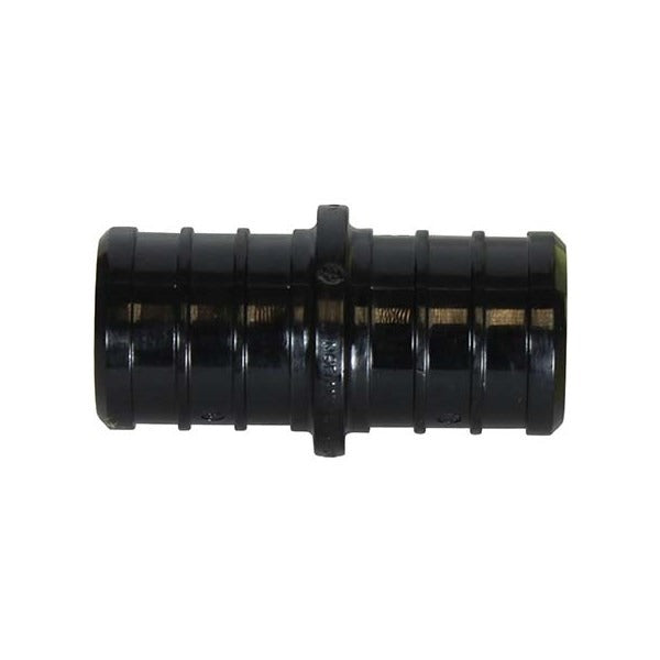 1/2" PEX COUPLING - BLACK PLASTIC (100/BOX)