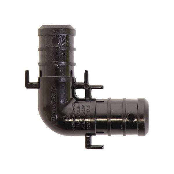 1" PEX 90 ELBOW - BLACK PLASTIC (25/BOX)