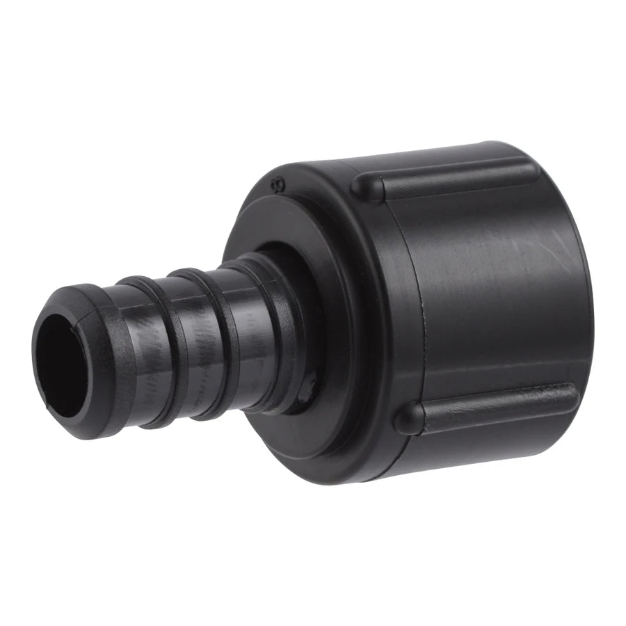 1" PEX FEMALE ADAPTER - BLACK PLASTIC (25/BOX)