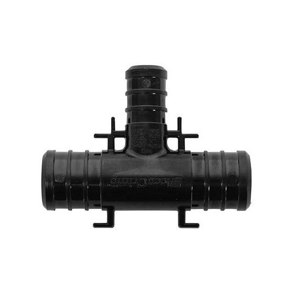 1" X 1/2" PEX REDUCING TEE - BLACK PLASTIC (25/BOX)