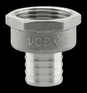3/4" X 1" PEX FEMALE ADAPTER - STAINLESS (25/BOX)