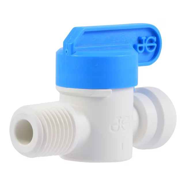 1/4" JG X 1/4" MALE SHUTOFF VALVE