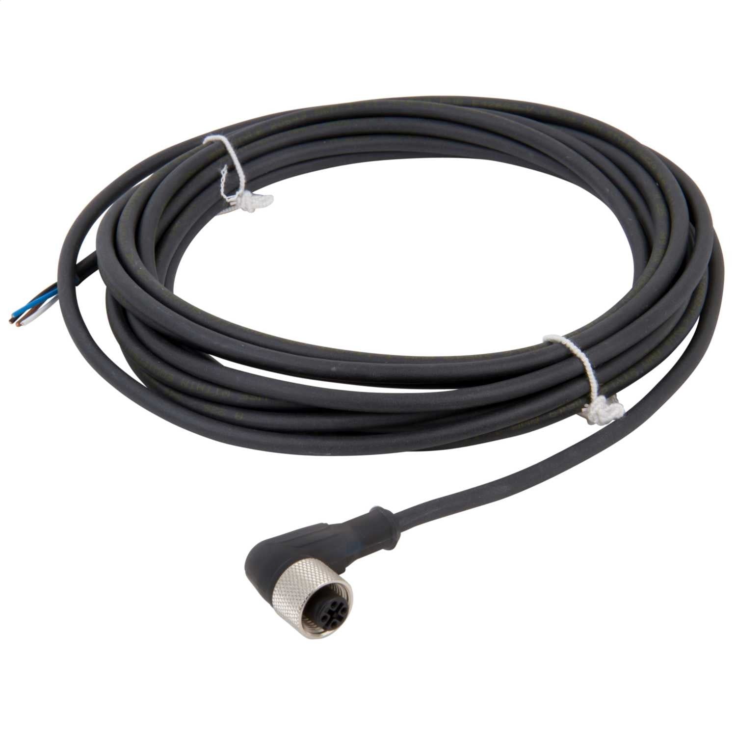 M12 4PIN CABLE & CONNECTOR (15 FT)