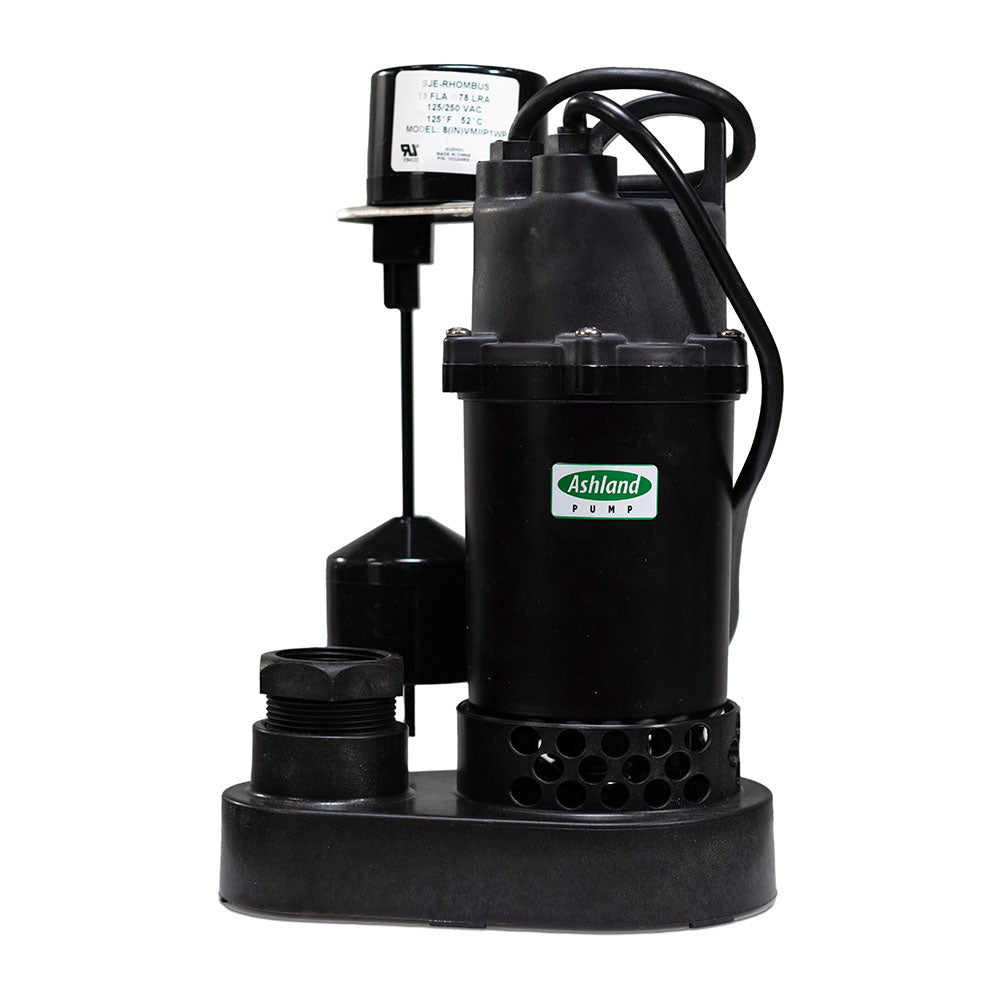 PS33V1 ASHLAND 1/3 HP SUMP PUMP - 115V 10' CORD - AUTO