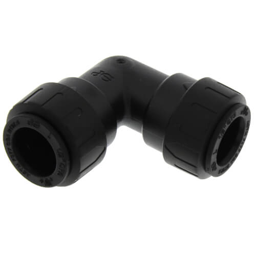 1/2" JG CTS UNION ELBOW - BLACK