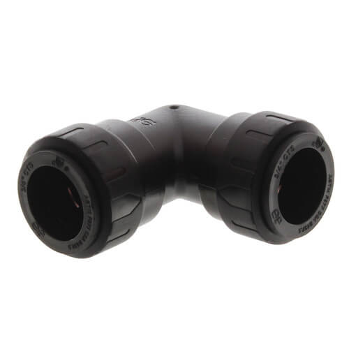 3/4" JG CTS UNION ELBOW - BLACK