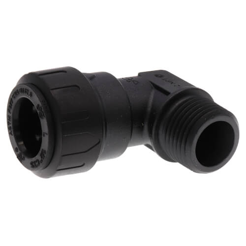 1/2" CTS X 1/2" NPT MALE FIXED ELBOW - BLACK