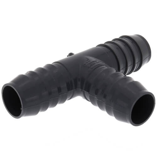 1" POLY/PVC INSERT TEE (GRAY)