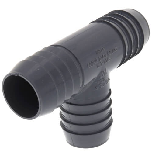 1.25" POLY/PVC INSERT TEE (GRAY)