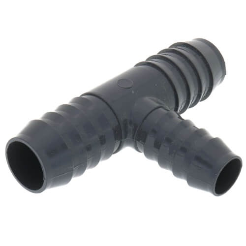 1" X 1" X 3/4" POLY/PVC INSERT TEE (GRAY)