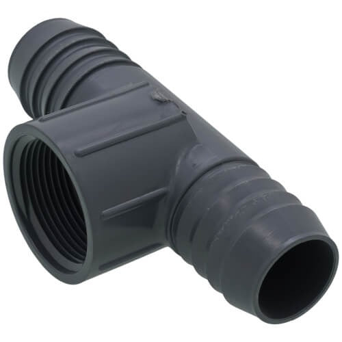 1.25" POLY/PVC INSERT COMBO TEE (GRAY)