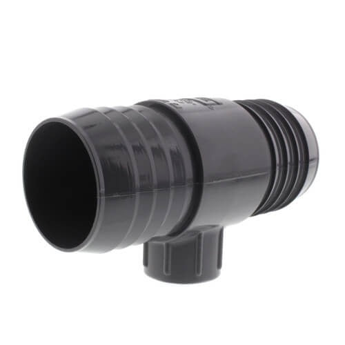 2" X 2" X 3/4" FPT POLY/PVC INSERT TEE (GRAY)