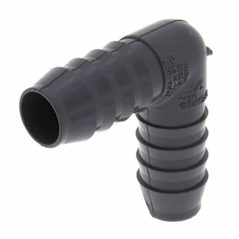 3/4" POLY/PVC INSERT ELBOW (GRAY)