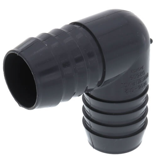 1.25" POLY/PVC INSERT ELBOW (GRAY)