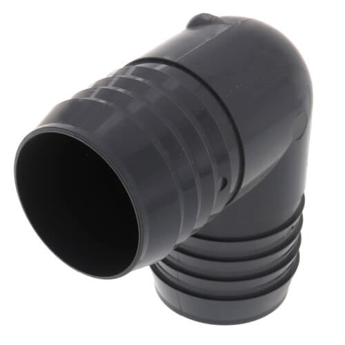 2" POLY/PVC INSERT ELBOW (GRAY)