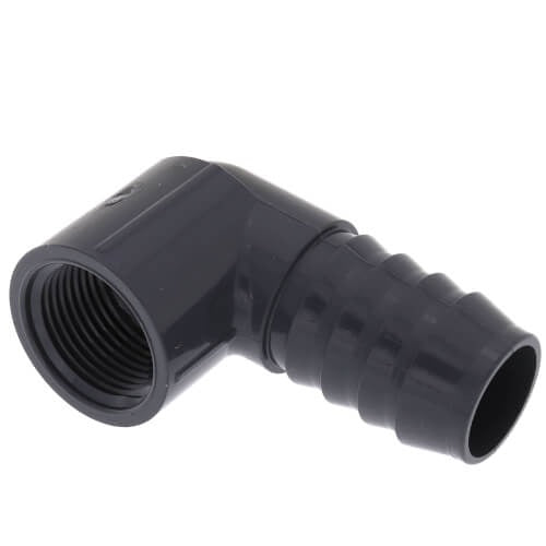 1" INS X 3/4" FM POLY/PVC INSERT FEMALE COMBO ELBOW (GRAY)