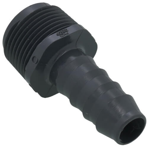 3/4" MPT X 1/2" INS POLY/PVC M.A. (GRAY)