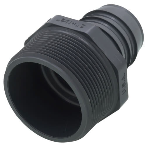 2" MPT X 1.5" INS POLY/PVC M.A. (GRAY)