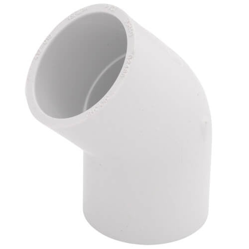 1.5" PVC SXS 45 DEGREE ELBOW SCD 40