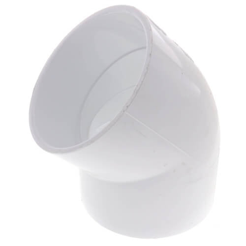 4" PVC SXS 45 DEGREE ELBOW SCD 40