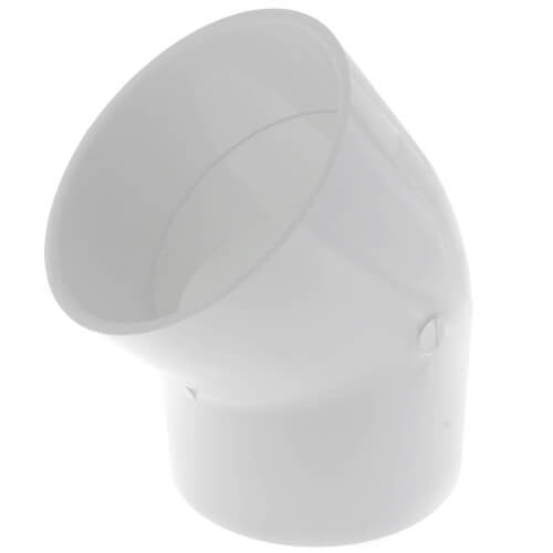 6" PVC SXS 45 DEGREE ELBOW SCD 40