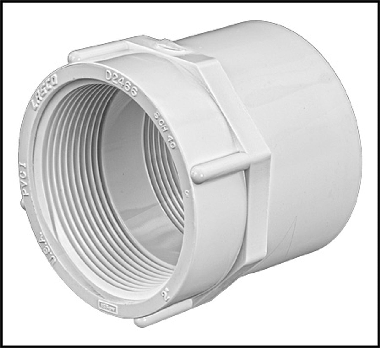 2" PVC TXT COUPLING SCD 40