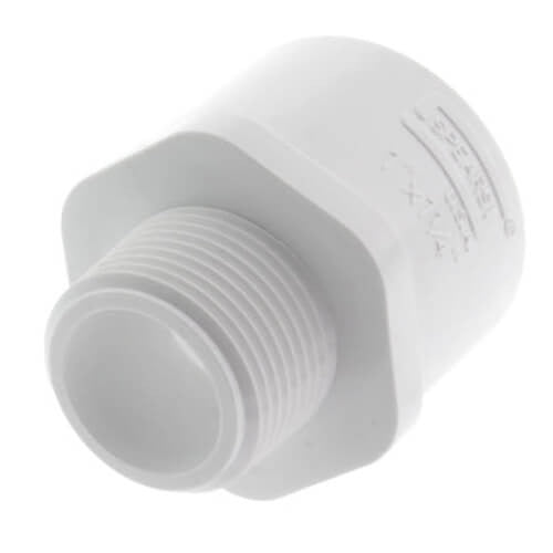 1" MALE X 1.25" SLIP PVC MALE ADAPTER SCD 40